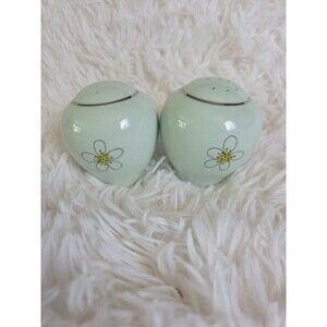 Nobility Permaware Mist S&P Shakers 1950s MCM Atomic Daisies Replacement
